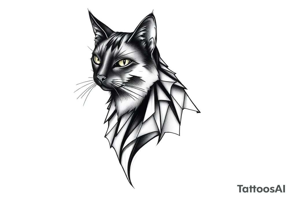 Black Cat tattoo idea