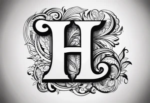 The letter I tattoo idea