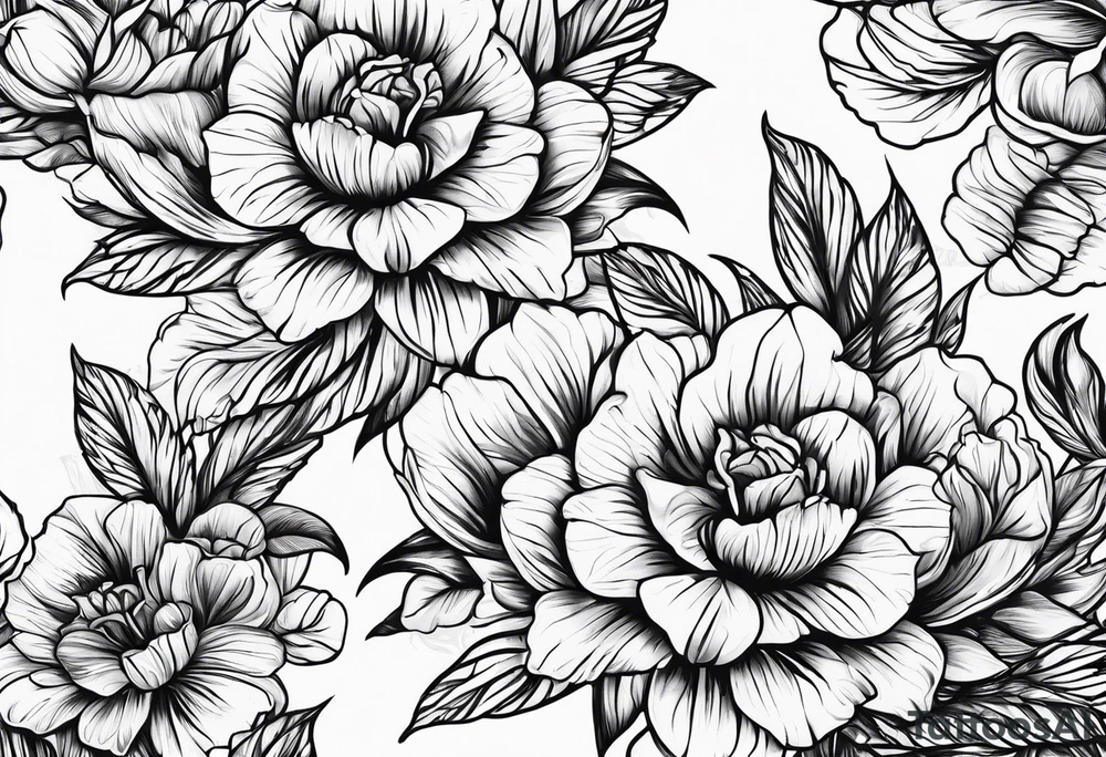 Plant plead outlines tattoo idea
