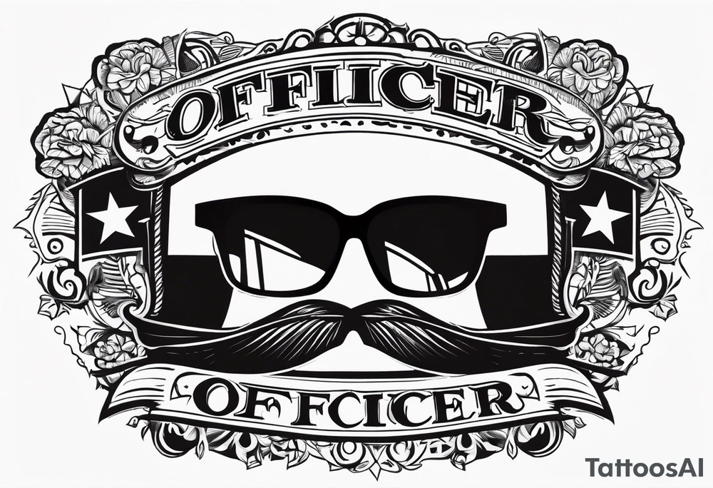 sunglasses Officer tattoo idea