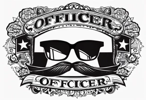 sunglasses Officer tattoo idea