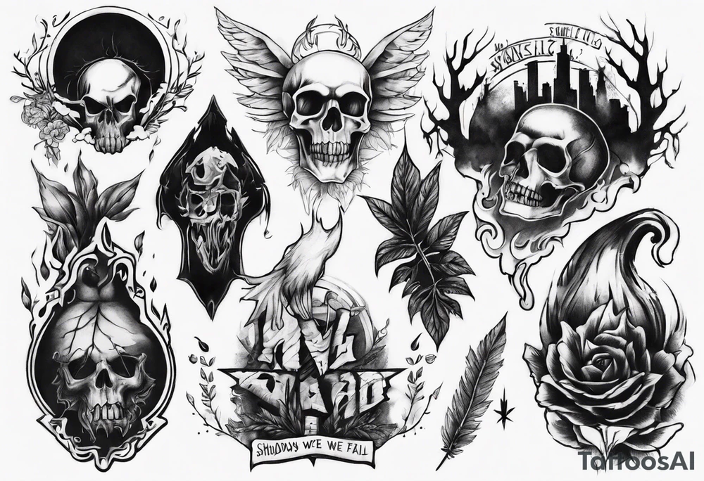 In the shadows we fall tattoo idea