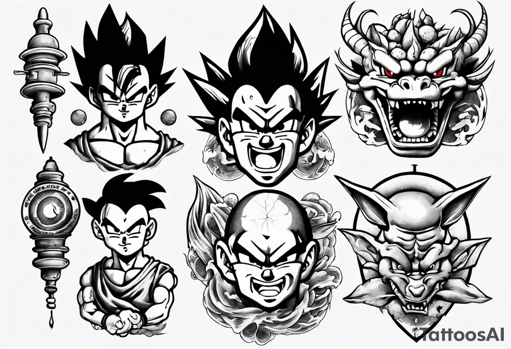 dragon ball tattoo idea