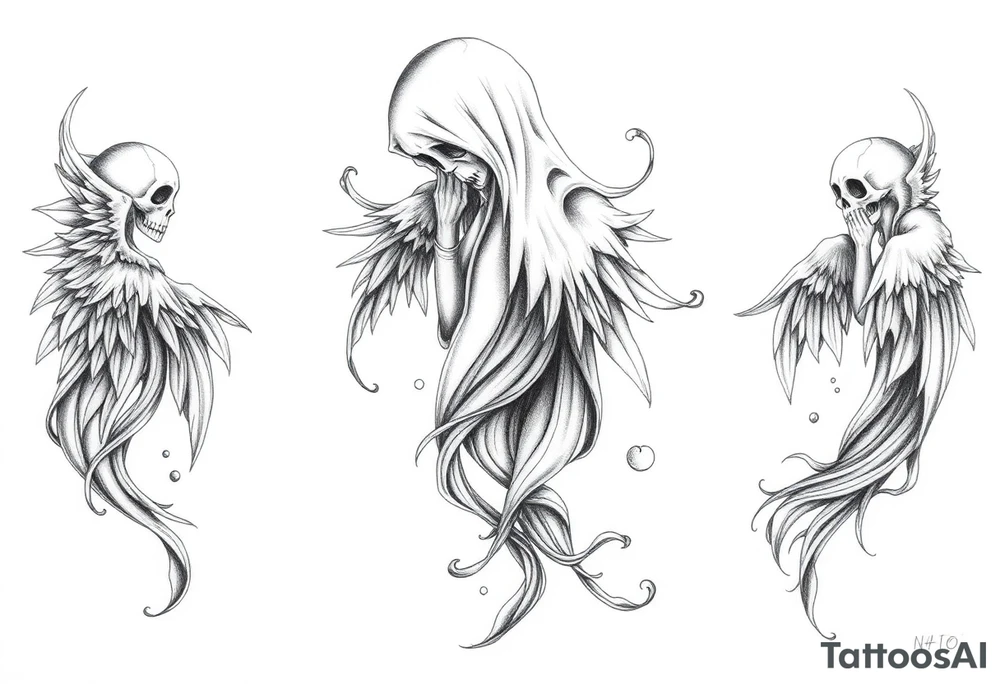 matching ghost tattoos tattoo idea