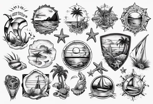 beach tattoo idea