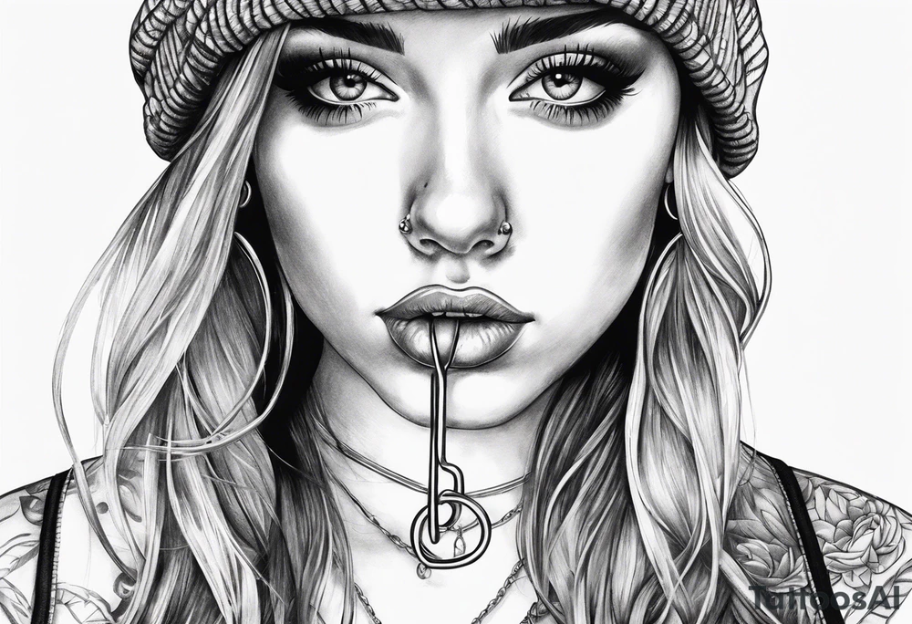 Safety pin tattoo idea