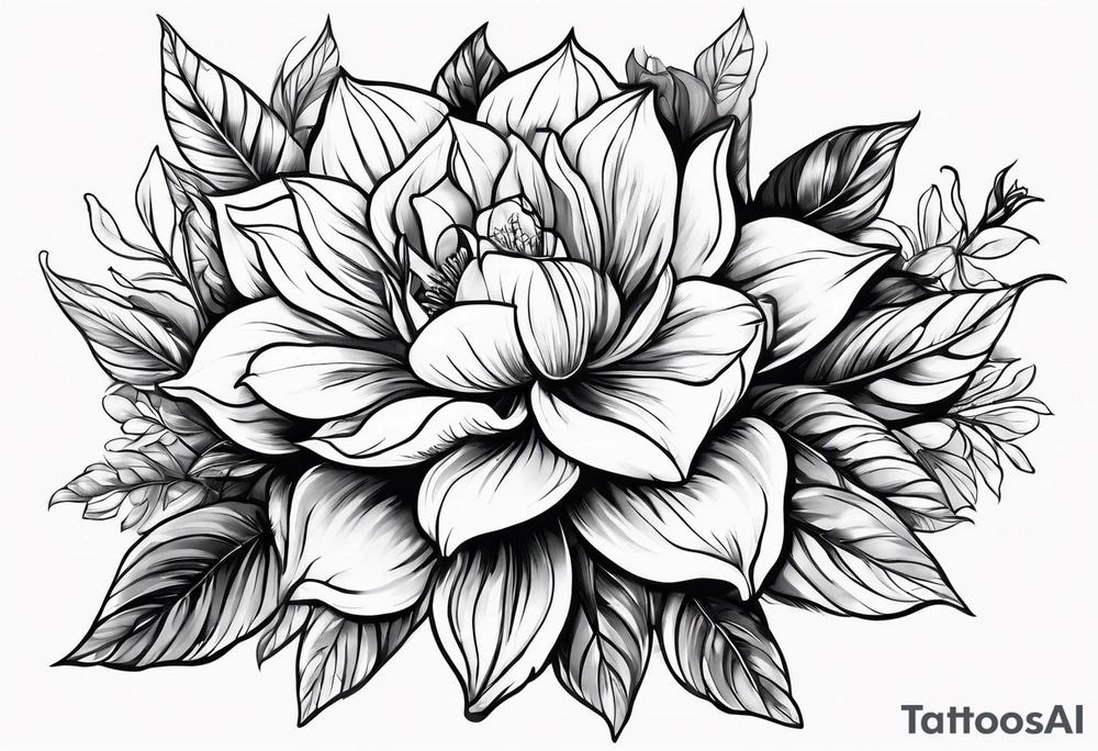 Plant plead outlines tattoo idea