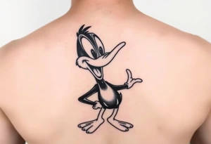 80s looking Daffy duck  high tattoo idea