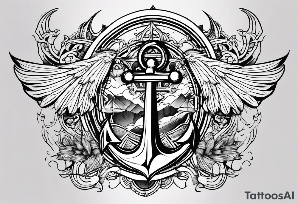 So i have anchor on my chest, i want tattoo that will remake it, ideas are: demon and angel style with some aesthetic lines. tattoo idea