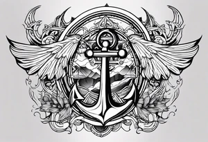 So i have anchor on my chest, i want tattoo that will remake it, ideas are: demon and angel style with some aesthetic lines. tattoo idea