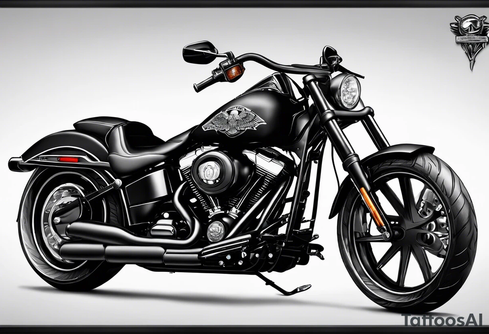 Reaper on a Harley Davidson tattoo idea