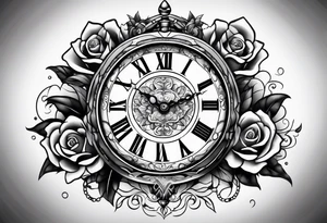 clock tattoo idea