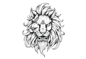 a lion tattoo idea