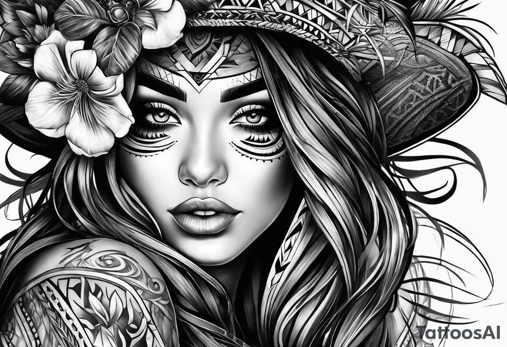 Romy Aliah with forrest tattoo idea