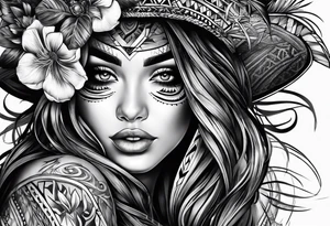 Romy Aliah with forrest tattoo idea