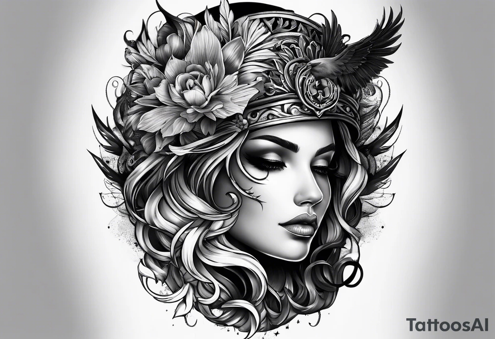 Good vs evil tattoo idea