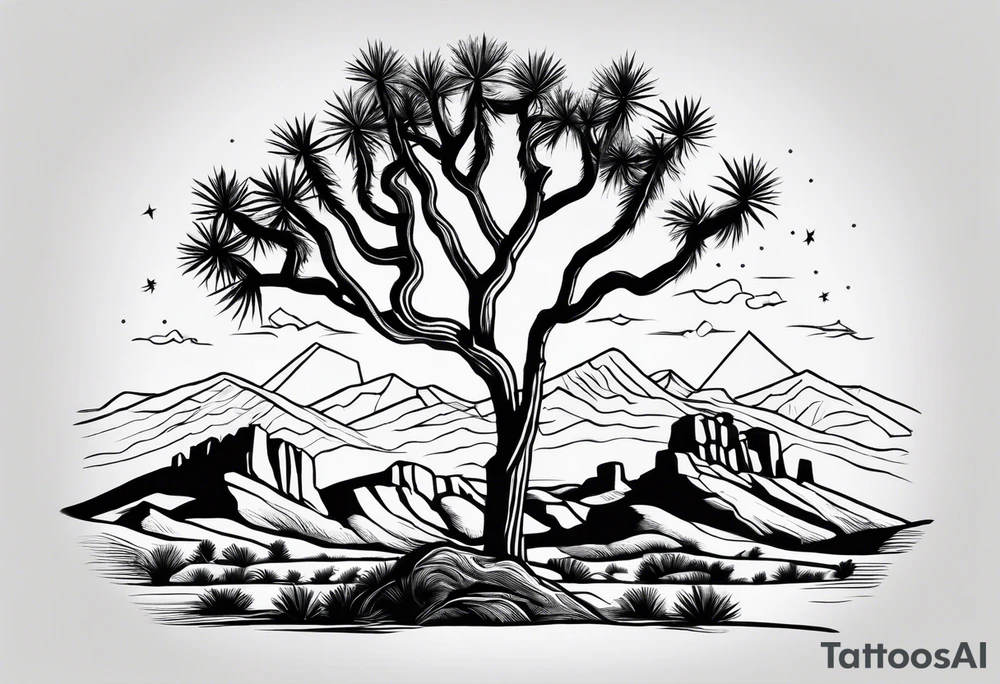Joshua tree tattoo idea