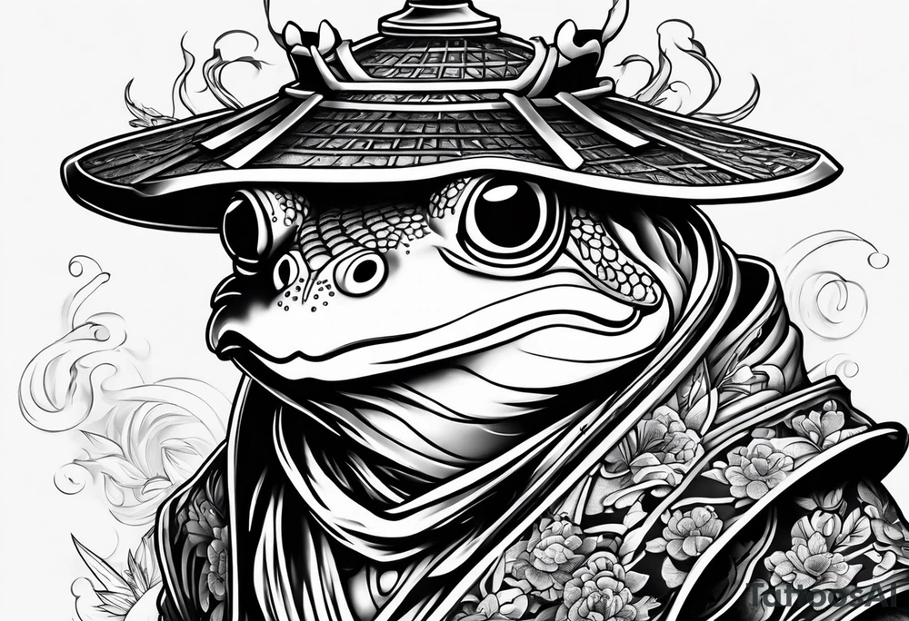 Frog samurai tattoo idea