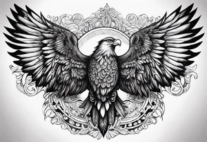 The word Glenn with wings tattoo idea