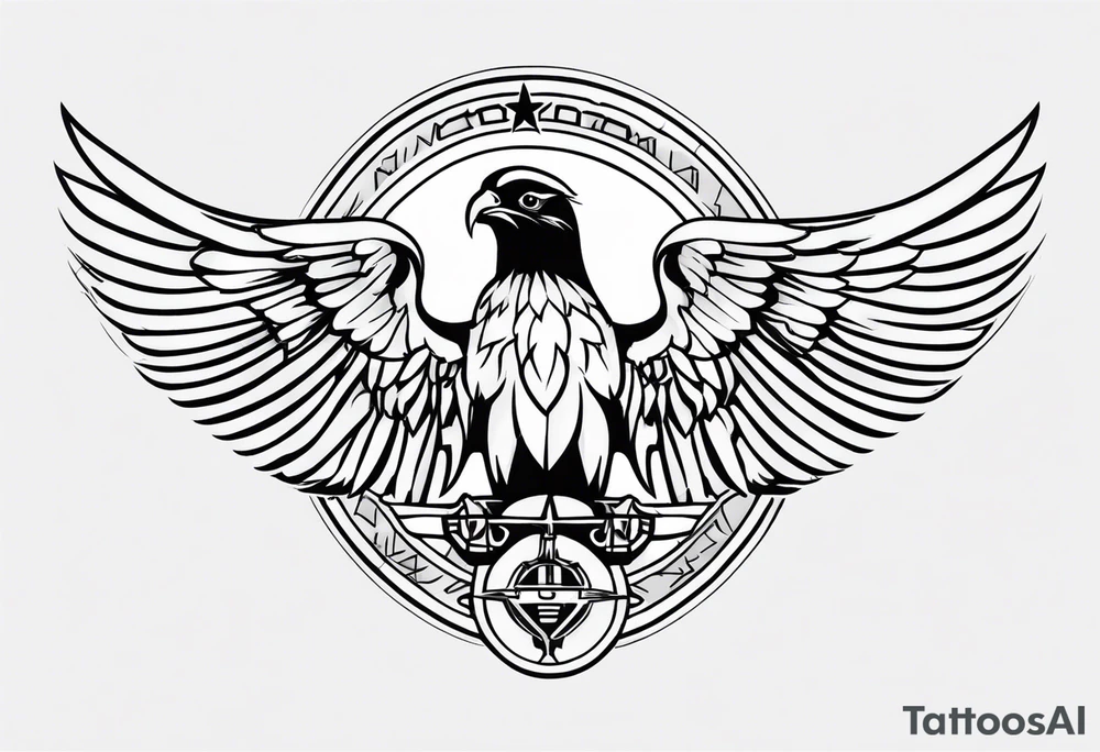 aguia com símbolo do corinthians tattoo idea