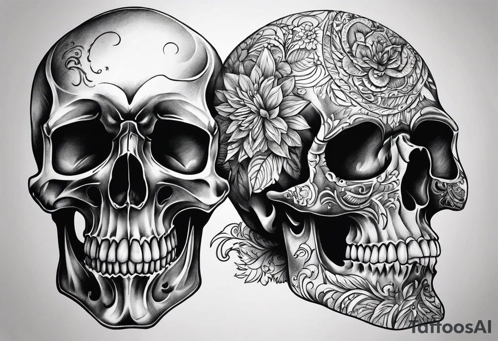 Skulls tattoo idea