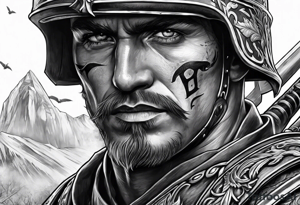Battlefield soldier roman death tattoo idea