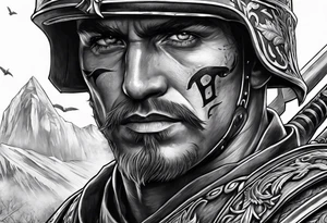 Battlefield soldier roman death tattoo idea