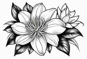 Jasmine flower tattoo idea