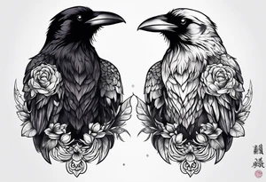 raven tattoo idea