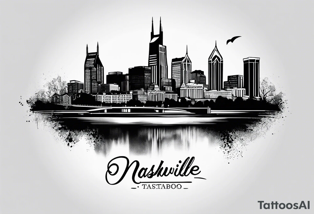Nashville skyline tattoo idea