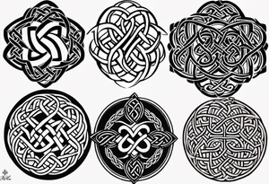 desing me a celtic knot tattoo with my childrens names and birthdate, Mellissa 18/03/1986, Ashley 24/11/1990, Jesse 8/04/1993, Liam 8/06/1995, Eleanor 19/08/1996 tattoo idea