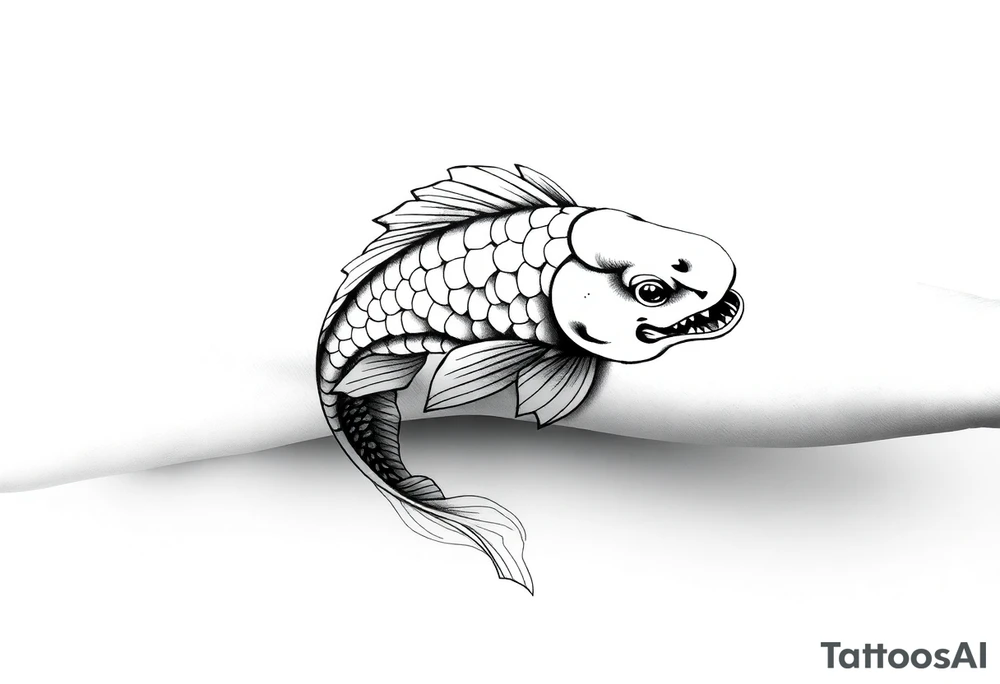 Koi fish tattoo idea