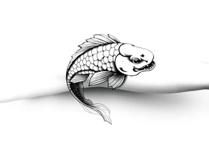 Koi fish tattoo idea