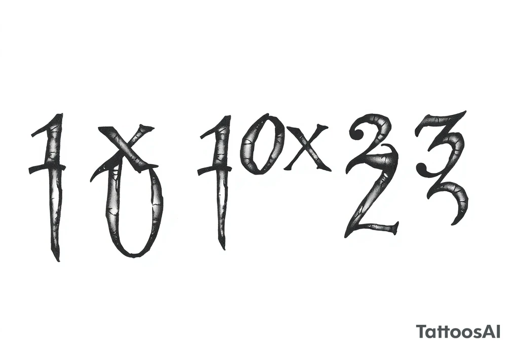 1x10^23 tattoo idea