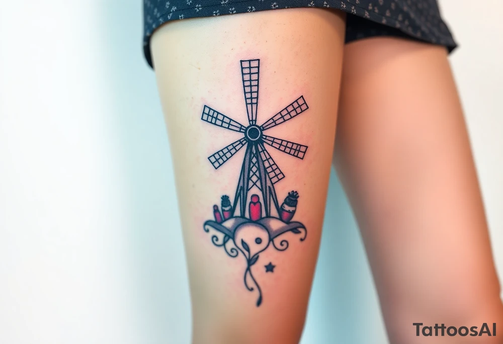 Windmill tattoo idea