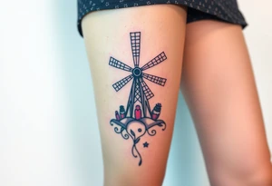 Windmill tattoo idea