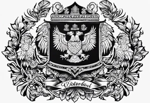 family crest with Whidbey Island, Cambodia, Scotland, Ghana, Liberia, Haiti tattoo idea