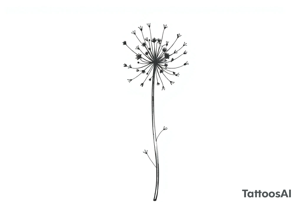 Cirsium vulgare tattoo idea