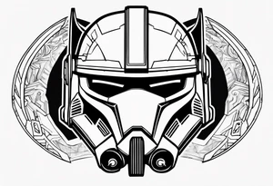 Captain Rex, Pistols drawn, Phoenix Squadron Helmet, Ahsoka Tano tattoo idea