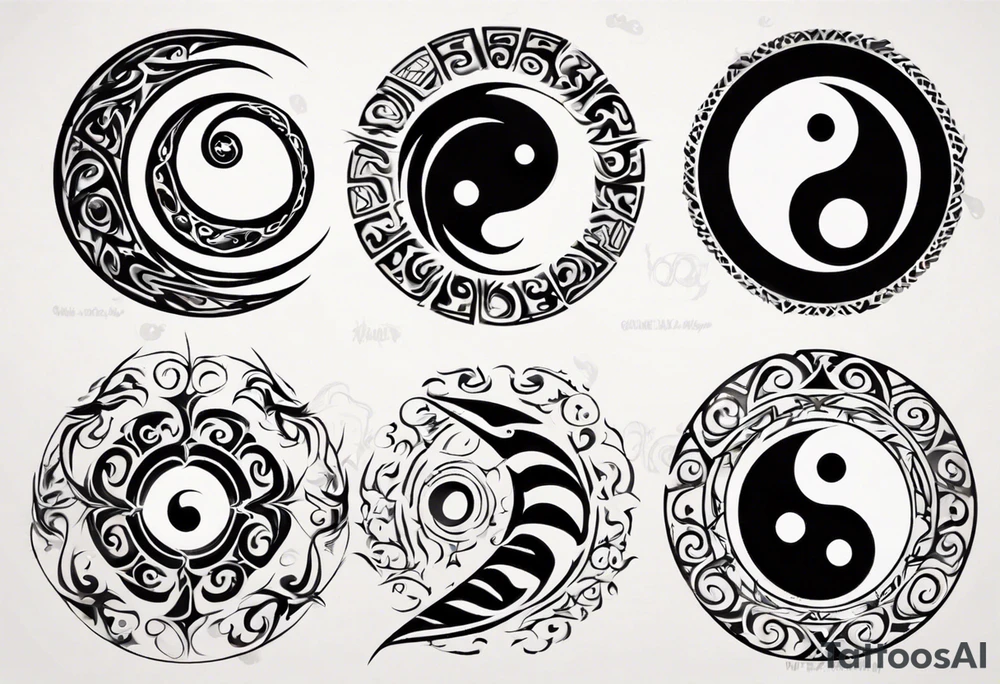 yin yang tattoo idea