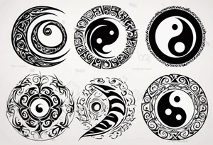 yin yang tattoo idea