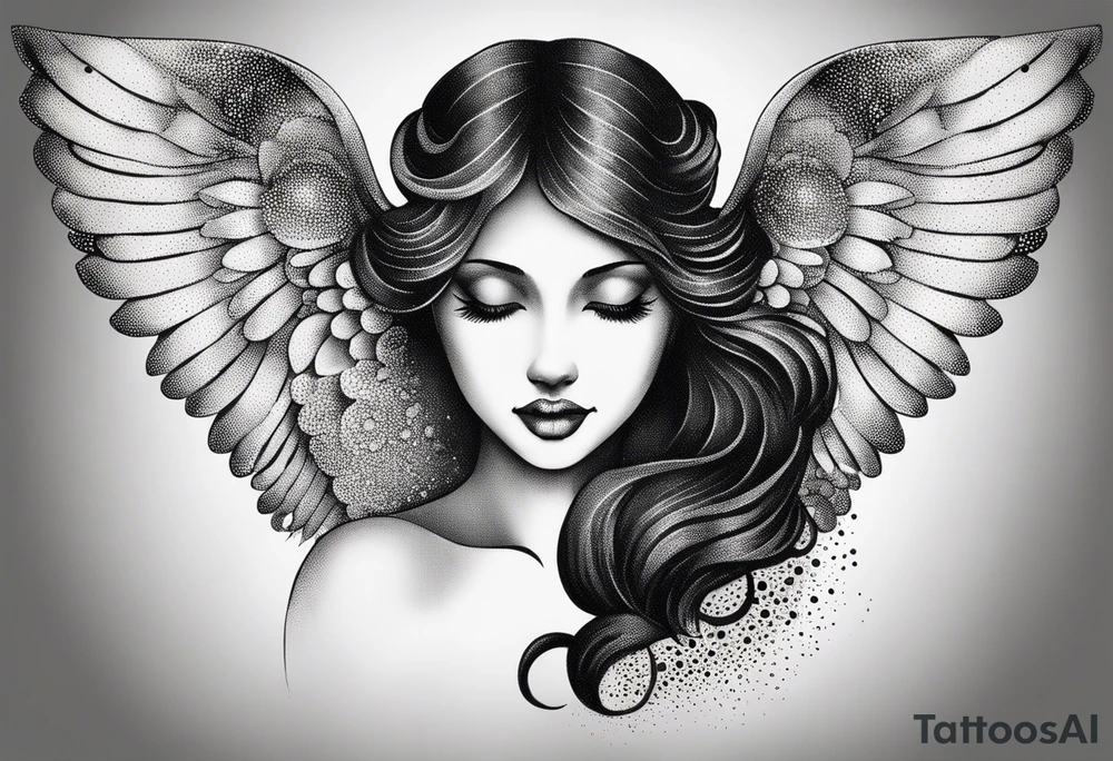 Angel tattoo idea
