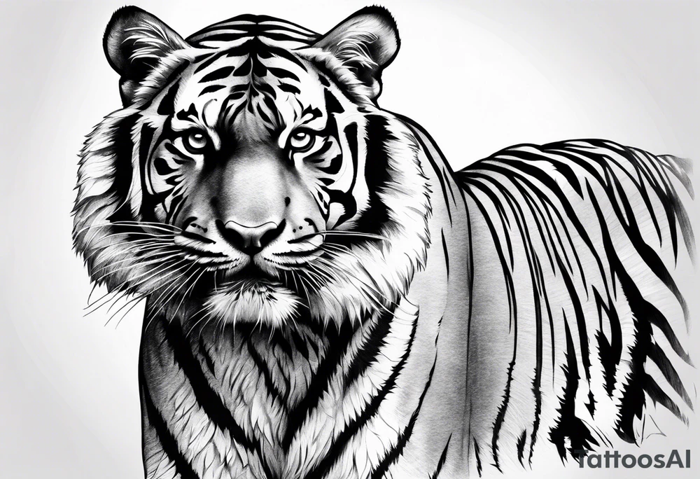 tiger tattoo idea