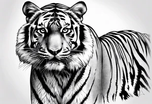 tiger tattoo idea