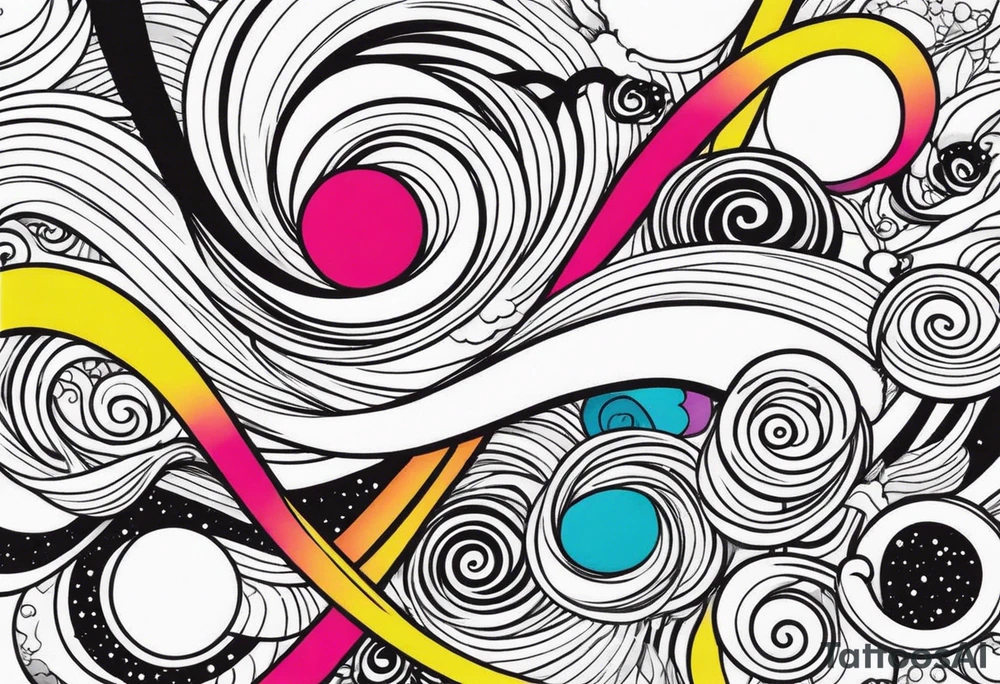 Infinity loop with p d tattoo idea