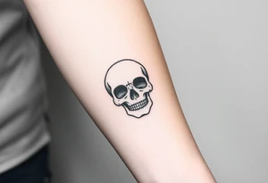 Skull dreaming tattoo idea