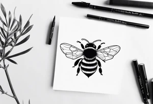 bumble bee tattoo idea