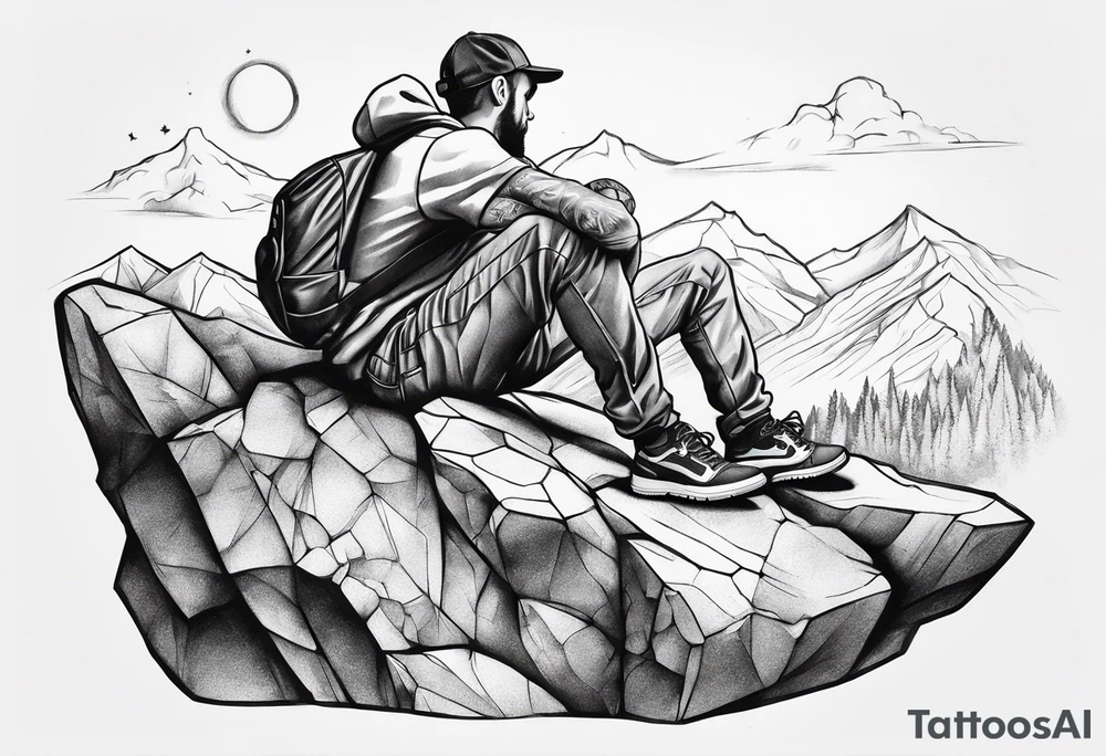 Indoor bouldering tattoo idea