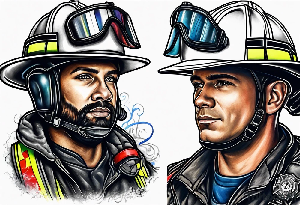 paramedic, firefighter tattoo idea