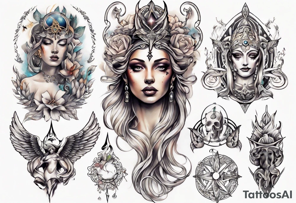 godess tattoo tattoo idea